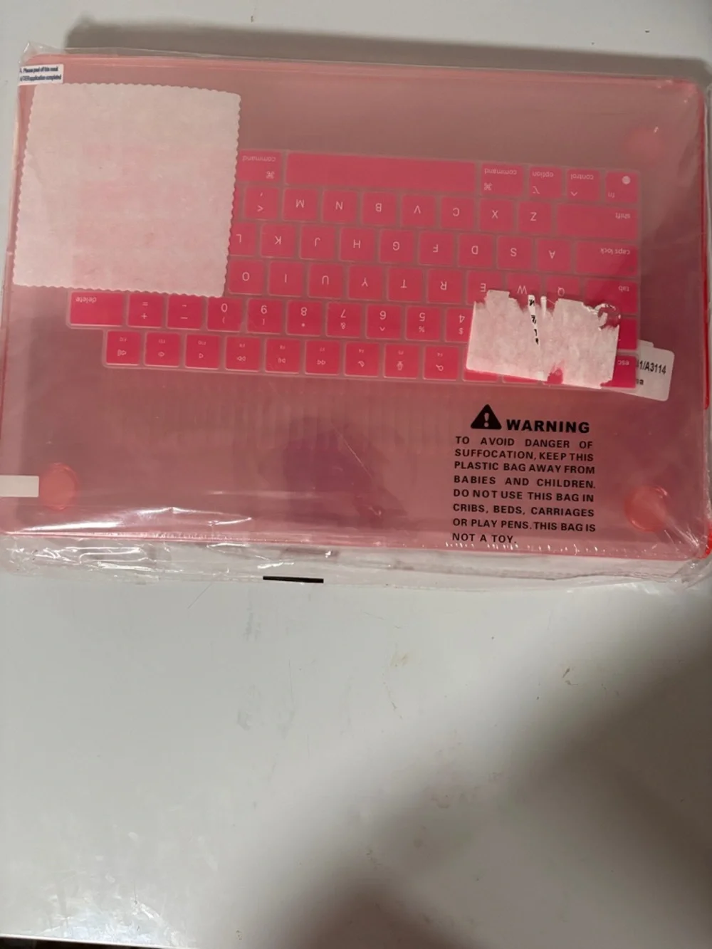 Pink Laptop Protective Case with Keyboard Cover